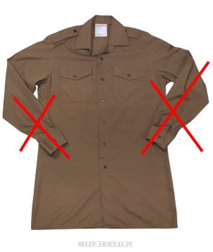KOSZULA WOJSKOWA MUNDUROWA KHAKI SHORT SLEEVE