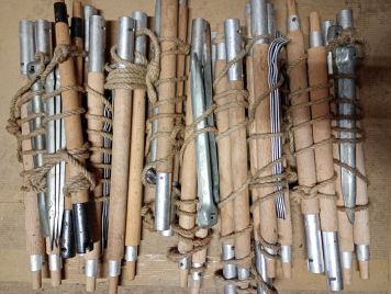 STELAŻ DO CELTY WH NAMIOTU PAŁATKI DREWNIANY (EX NVA DDR) PLUS ŚLEDZIE