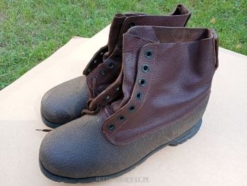 BUTY RETRO VINTAGE WOJSKOWE ARMII SZWEDZKIEJ TRETORN GUMOWANE+SKÓRA  1940-1970