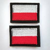 2x NASZYWKA WOJSKOWA WP FLAGA VELCRO