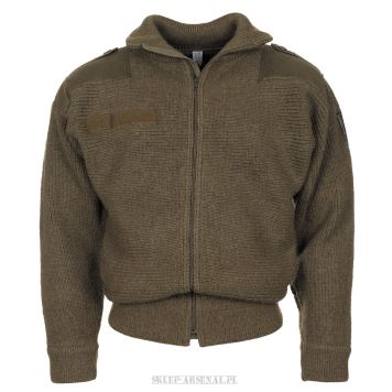 SWETER WEŁNIANY ALPEJSKI PIECHOTY GÓRSKIEJ - ROZPINANY KONTRAKT 5++