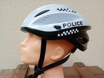 KASK ROWEROWY POLICE POLICYJNY BRYTYJSKI WZMOCNIONY PRO