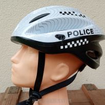 KASK ROWEROWY POLICE POLICYJNY BRYTYJSKI WZMOCNIONY PRO
