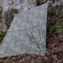 ULTRALEKKA PŁACHTA BIWAKOWA BASHA TARP 3x2m 360g WOODLAND CZECH