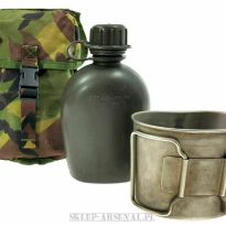 ZESTAW MANIERKA Z KUBKIEM I ŁADOWNICĄ SET 1 Litr ARMIIA HOLENDERSKA NIERDZEWKA