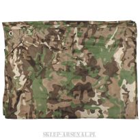 ULTRALEKKA PŁACHTA BIWAKOWA BASHA TARP 3x3m 550g MULTICAM