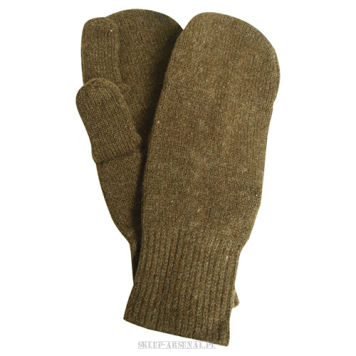 RĘKAWICE WWII US ARMY WEŁNIANE  GI WOOLEN BROWN 1943-59