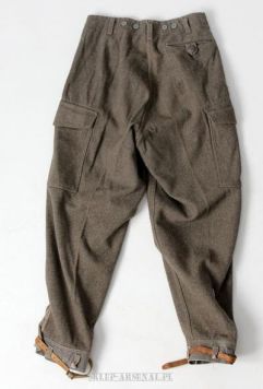 SPODNIE WEŁNIANE M39 1939 WOJSKOWE ARMII SZWEDZKIEJ 100% VINTAGE