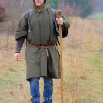 KOCOPONCHO KOC PONCHO WEŁNIANE 2w1 BUSHCRAFT TRADITIONAL FOLK VINTAGE KOC WOJSKOWY ARMY OLIVE