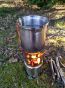ZESTAW BUSHCRAFTOWY MENAŻKA GARNEK + KUCHENKA HOBO STOVE - TRAVEL KOMPACT - 9