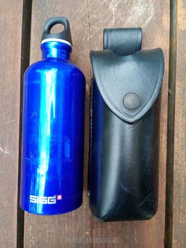 ŁADOWNICA SKÓRZANA SZYTA NA BUTELKĘ ALU (BUSHCRAFT)