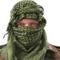 WOJSKOWA ARAFATKA KEFIJA 110x110cm OLIVE/BLACK