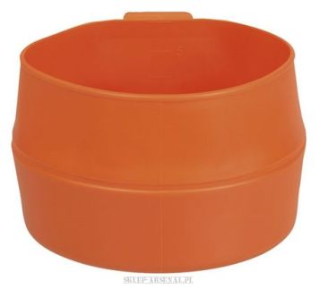 600ml DUŻY WILDO KUBEK TURYSTYCZNY SKŁADANY WYWIJANY ORANGE