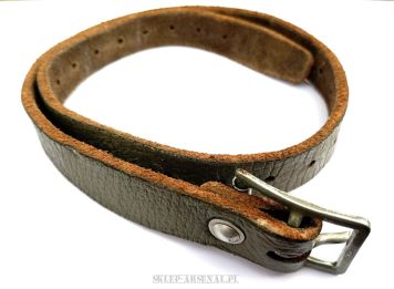 TROKI TROK RZEMIEŃ SKÓRZANE WOJSKOWE SZWECJA OLV 65 cm - DEMOBIL