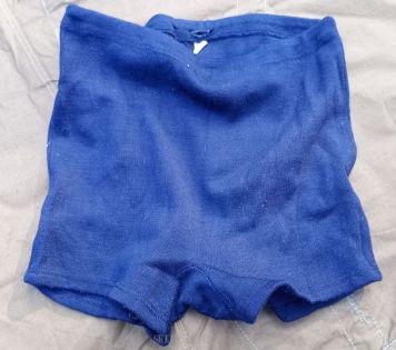 ZABYTKOWE SPODENKI BIELIZNA GRUBE WEŁNIANE RETRO VINTAGE MARYNARKA WOJENNA