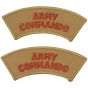 NASZYWKA WOJSKOWA ARMY COMMANDO COMMANDOS ARMII BRYTYJSKIEJ DESERT x2