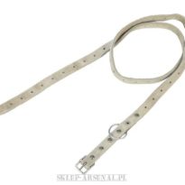 DŁUGI TROK RZEMIEŃ SKÓRZANY ARMII NORWESKIEJ BUSHCRAFT DO SPINANIA KOCA 110 cm