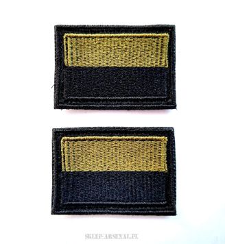 2x NASZYWKA GASZONA WOJSKOWA WP FLAGA VELCRO