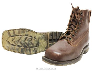 TRZEWIKI BUTY WOJSKOWE RECO SKÓRA VINTAGE ARMII SZWEDZKIEJ TRETORN - POD NARTY I DO RECO BUSHCRAFTU - DEMOBIL