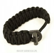 GRUBA BRANSOLETKA SURVIVALOWA 6M PARACORD KRZESIWO+KOMPAS