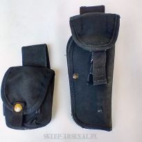 KABURA POLICYJNA MOD POLICE NA PISTOLET + ŁADOWNICA 2x MAG