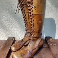 BUTY KOLONIALNE WYSOKIE DAMSKIE OFICERKI KONIE BUSHCRAFT HANDMADE 42 (270)