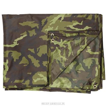 3x4m ULTRALEKKA PŁACHTA BIWAKOWA BASHA TARP 700g WOODLAND CZECH