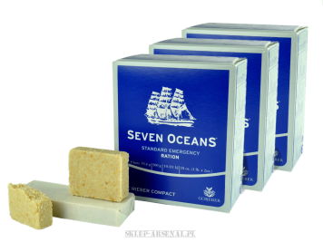 3x 500gr. SEVEN OCEANS RATUNKOWA AWARYJNA RACJA ŻYWNOŚCIOWA 2400kcl 