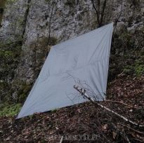 ULTRALEKKA PŁACHTA BIWAKOWA BASHA TARP 3x2m 360g OLIVE