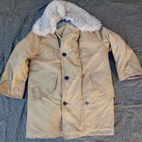 KOŻUCH WARTOWNICZY WOJSKOWY BARANICA PRL WP MUSZTARDA r. L