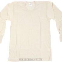 BIELIZNA WEŁNIANA KOSZULA THERMO WEŁNIANA TERMOAKTYWNA ARMII WŁOSKIEJ - BIAŁA