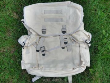 PLECAK BREZENTOWY RETRO VINTAGE 100% CANVAS BUCHCRAFT BIAŁY